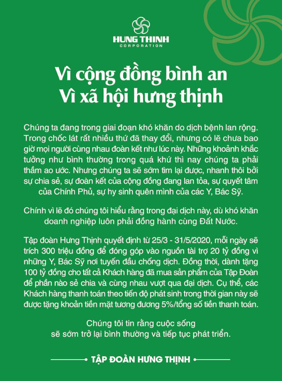 Tập đoàn Hưng Thịnh tài trợ 20 tỷ đồng cho y, bác sỹ nơi tuyến đầu chống dịch Covid-19