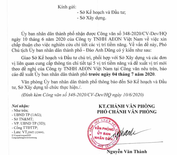 he lo vi tri aeon viet nam muon xay dung dung o can tho