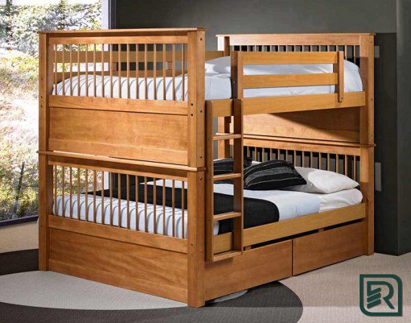 Giường 2 tầng bằng gỗ được nhiều người ưa thích