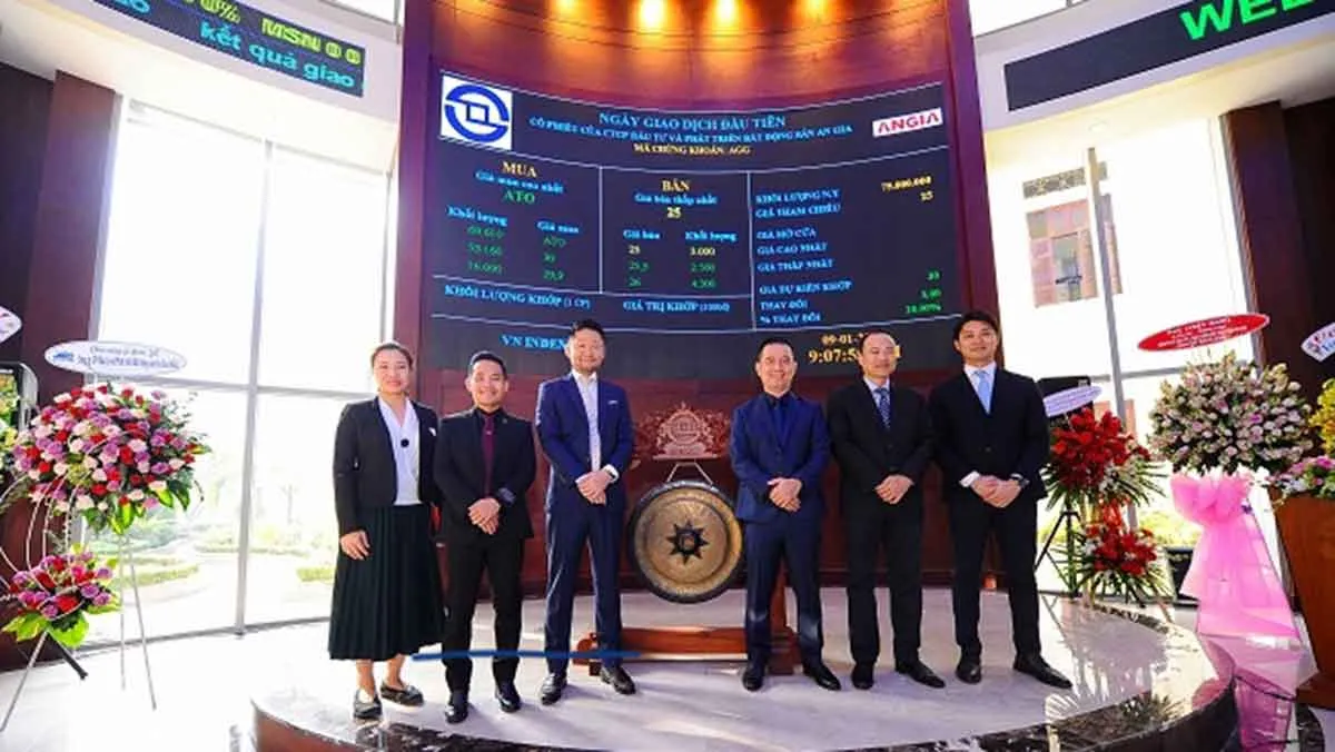 Sự kiện An Gia Group (AGG) chính thức niêm yết cổ phiếu trên sàn HoSE