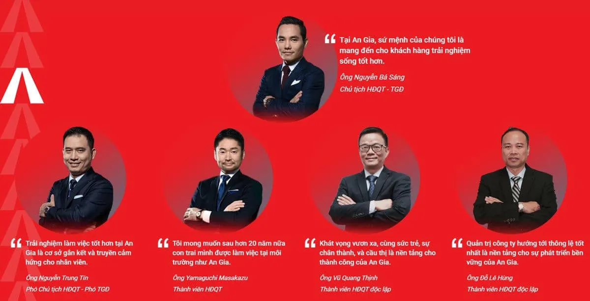 Ban lãnh đạo chủ chốt của Tập đoàn An Gia Group họp bàn chiến lược