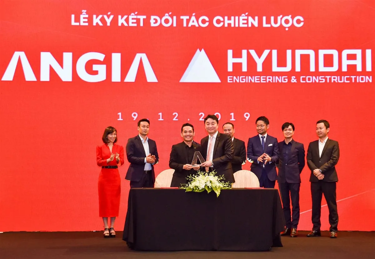 Lễ ký kết hợp tác chiến lược giữa An Gia Group và Hyundai E&amp;C