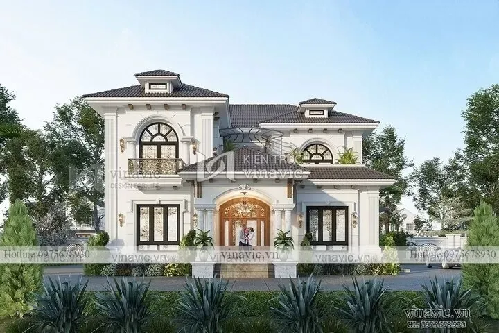 Kiến trúc nhà hình chữ nhật hài hòa, tượng trưng cho sự phát triển và viên mãn theo phong thủy.