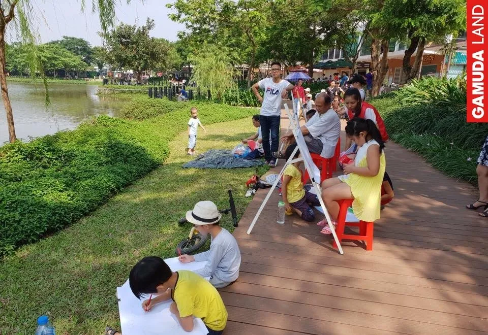 Hoạt động cộng đồng như picnic tại Công viên Yên Sở do Gamuda Land phát triển thu hút đông đảo người dân