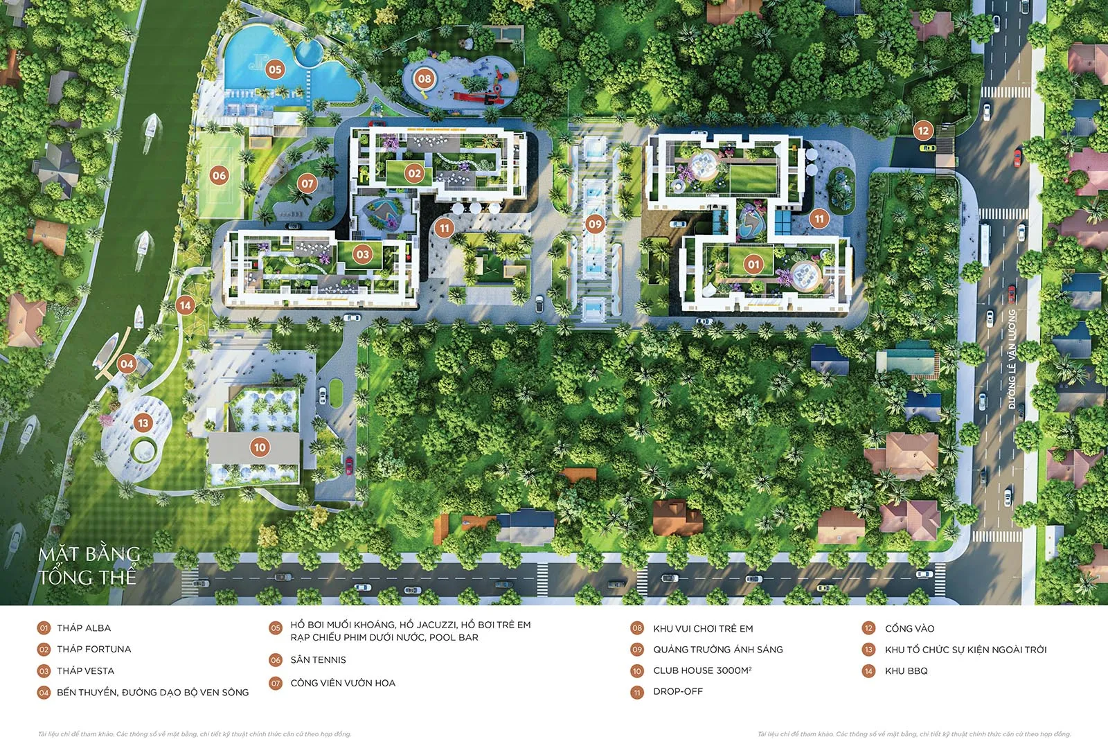Không gian tiện ích xanh mát tại dự án Khải Hoàn Prime Nhà Bè
