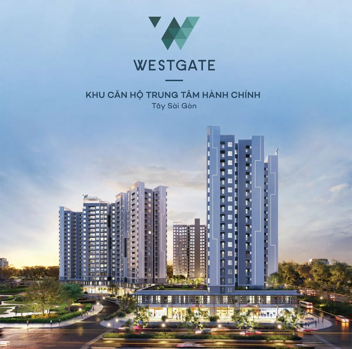Phối cảnh tổng thể dự án căn hộ West Gate Bình Chánh của An Gia Group
