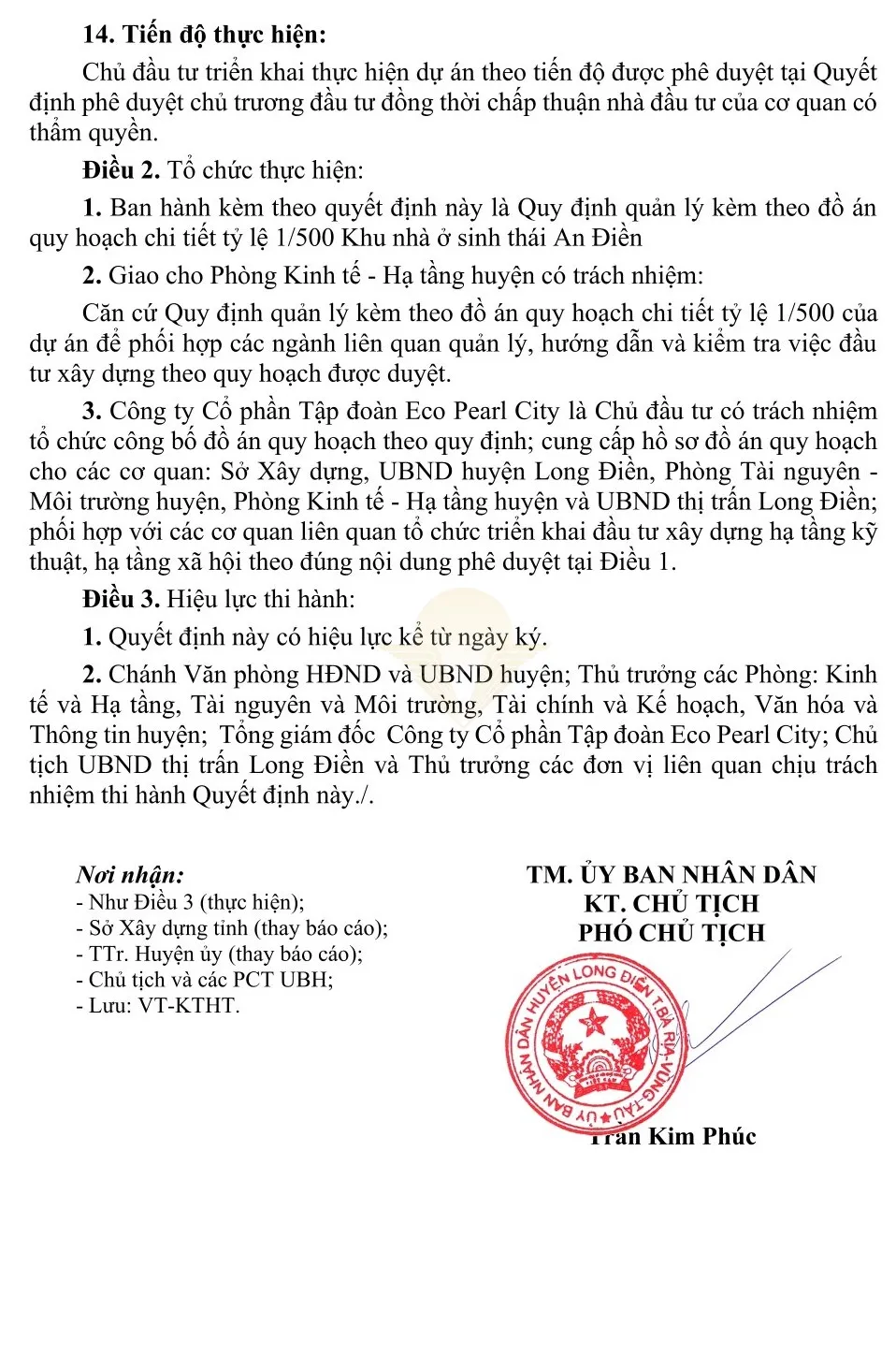 Quyết định phê duyệt quy hoạch chi tiết 1/500 dự án Gold Coast Vũng Tàu trang 9 - Đảm bảo quyền lợi nhà đầu tư Gold Coast Vũng Tàu