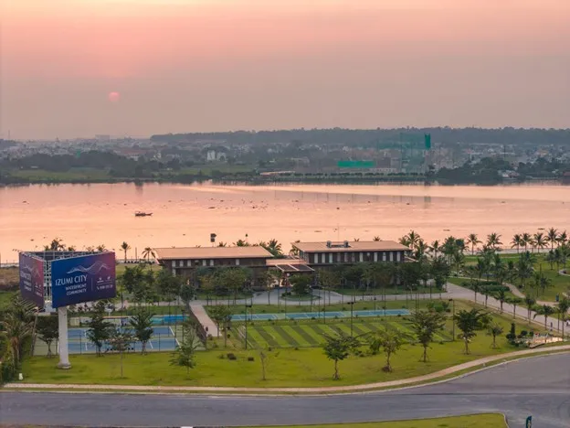 Phối cảnh tổng thể dự án Izumi City, nơi thể hiện rõ triết lý an cư và quy hoạch đô thị hiện đại