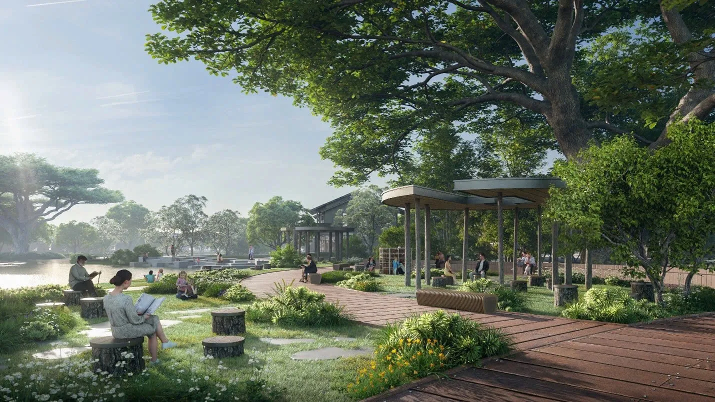Không gian retreat đa thế hệ tại Eco Retreat, nơi cả gia đình cùng thư giãn và phục hồi