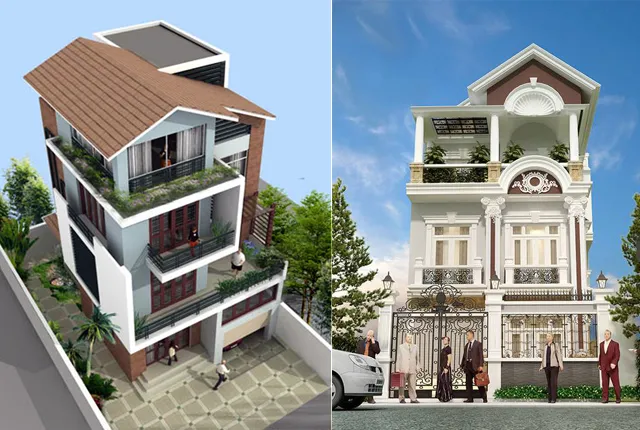 Biệt thự phố với thiết kế tối ưu không gian tại trung tâm thành phố