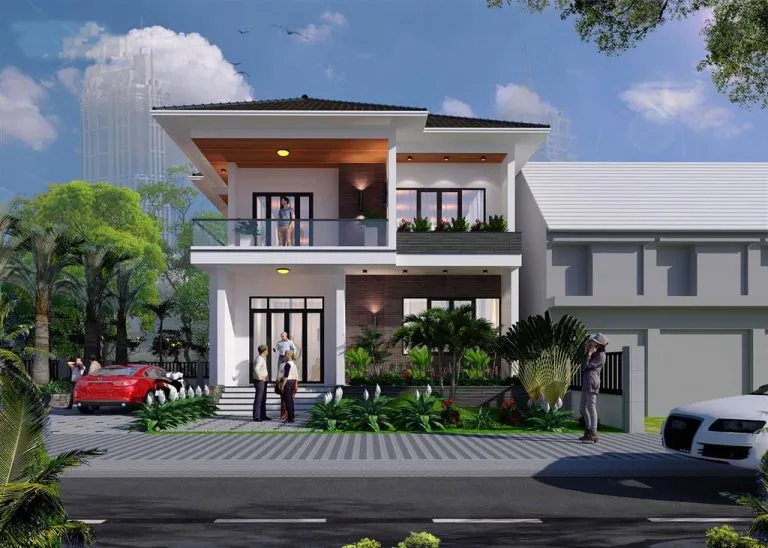 Mẫu biệt thự mini nhỏ gọn nhưng đầy đủ tiện nghi và sang trọng