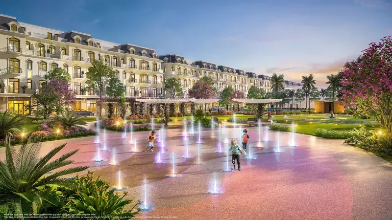 Shophouse tại Vinhomes The Empire Hưng Yên với kiến trúc Pháp lãng mạn