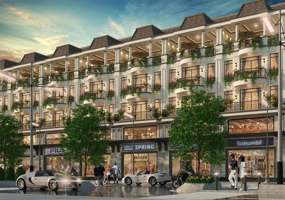 Mô hình nhà phố thương mại (shophouse) hiện đại kết hợp ở và kinh doanh