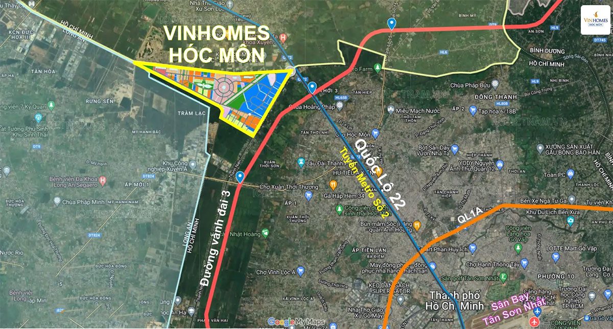 Vinhomes Hóc Môn - Vi tri va ket noi