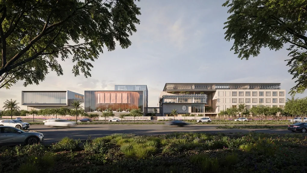 Phối cảnh trường liên cấp Uppingham tại Izumi City