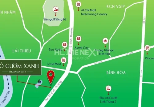 Vị Trí Hồ Gươm Xanh TBS Ở Đâu? Giải Mã Lợi Thế Đắc Địa Tại Cửa Ngõ Thuận An